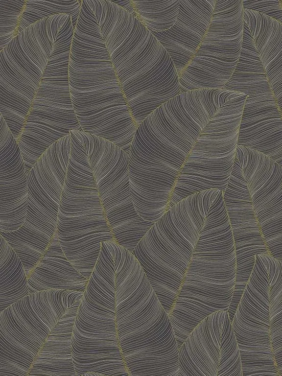 Casa Mia RM21807 Casa Mia Lined Leaves Peel and Stick Wallpaper swatch