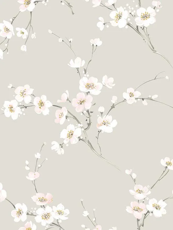 Casa Mia RM22008 Cherry Blossoms Peel and Stick Wallpaper swatch