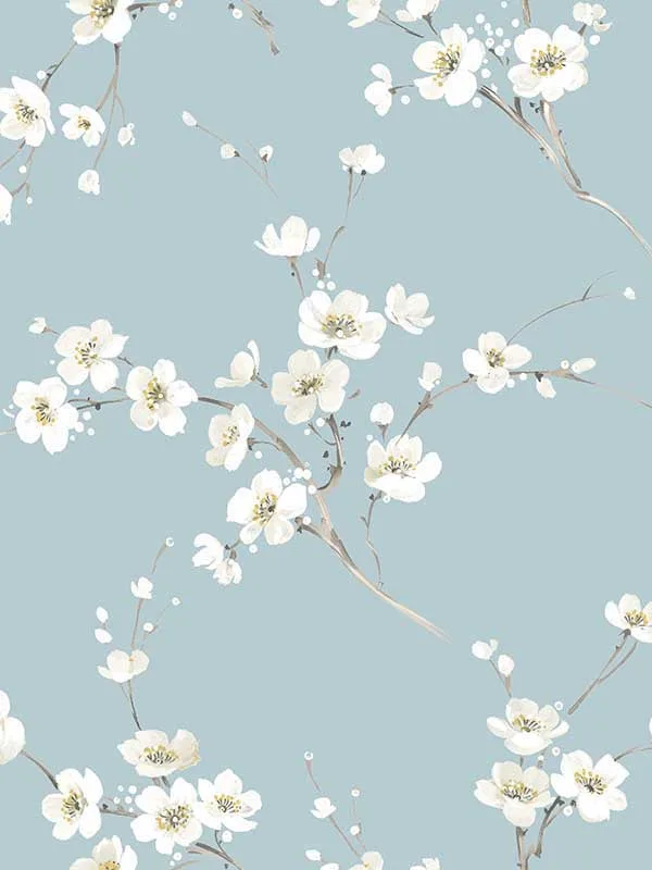 Casa Mia RM22011 Cherry Blossoms Peel and Stick Wallpaper swatch