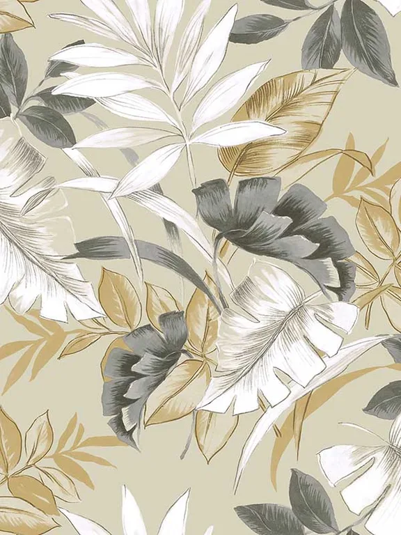 Casa Mia RM22406 Tropical Leaves Peel and Stick Wallpaper swatch