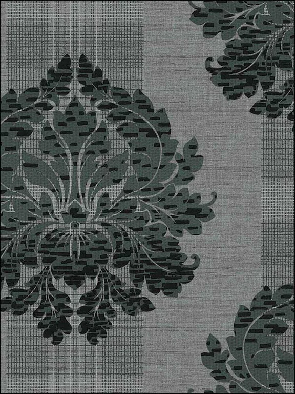 Casa Mia RM30800 Neoclassic Contemporary Damask Wallpaper swatch