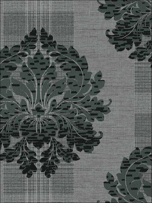 Casa Mia RM30800 Neoclassic Contemporary Damask Wallpaper swatch