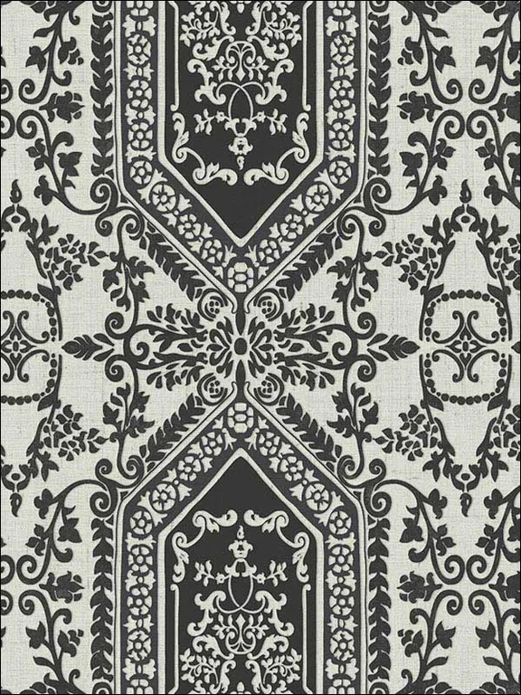 Casa Mia RM30900 Neoclassic Scroll Wallpaper swatch
