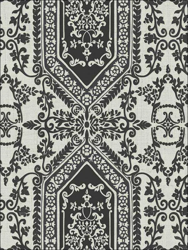 Casa Mia RM30900 Neoclassic Scroll Wallpaper swatch