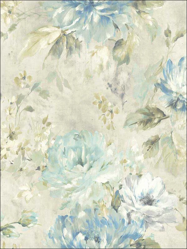 Casa Mia RM50202 Watercolor Flower Wallpaper swatch