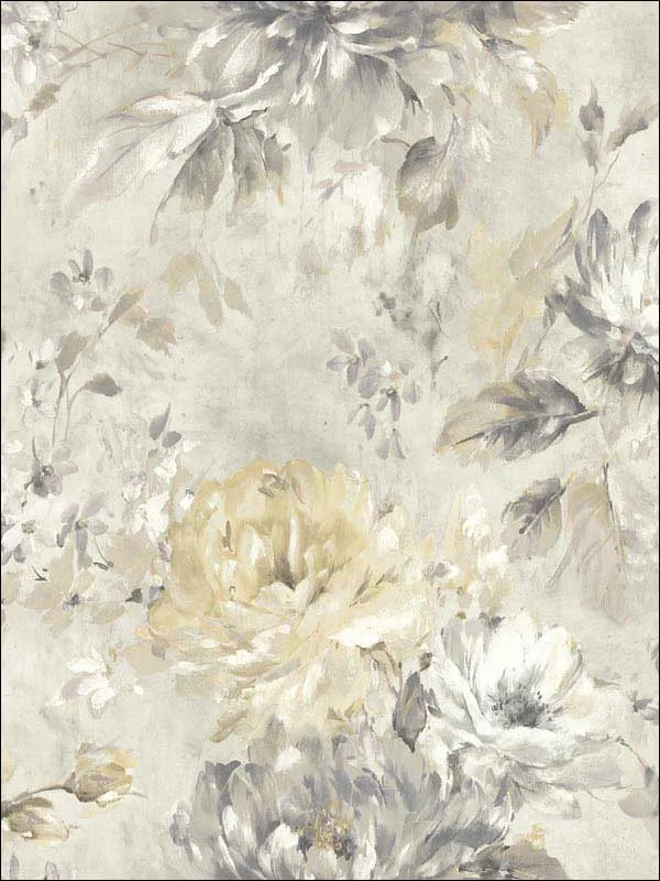 Casa Mia RM50203 Watercolor Flower Wallpaper swatch