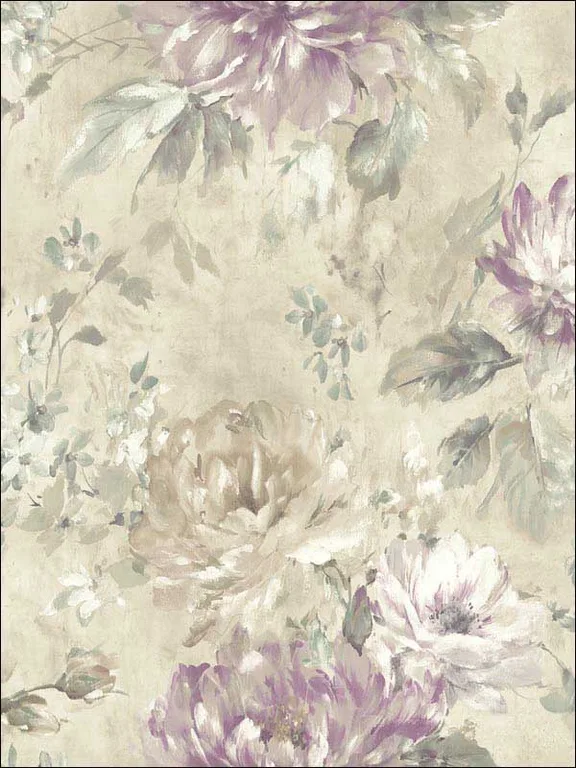 Casa Mia RM50209 Watercolor Flower Wallpaper swatch