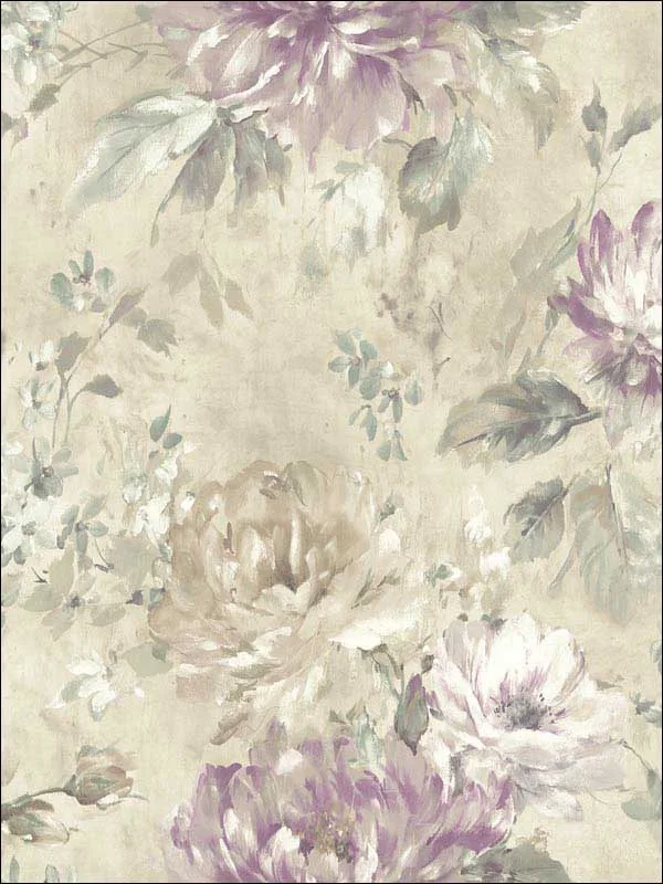 Casa Mia RM50209 Watercolor Flower Wallpaper swatch