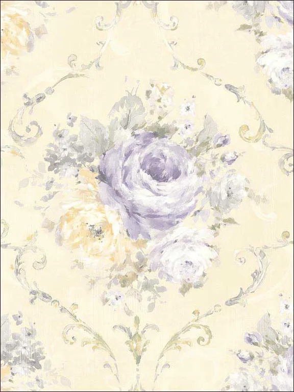 Casa Mia RM50509 Classic Flora Cameo Wallpaper swatch