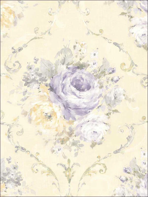 Casa Mia RM50509 Classic Flora Cameo Wallpaper swatch