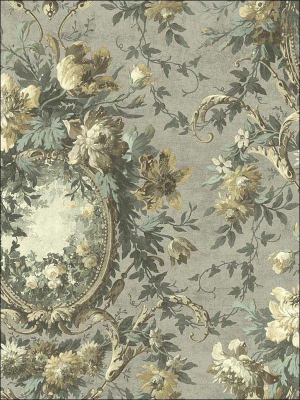 Casa Mia RM60712 English Vintage Cameo Wallpaper swatch
