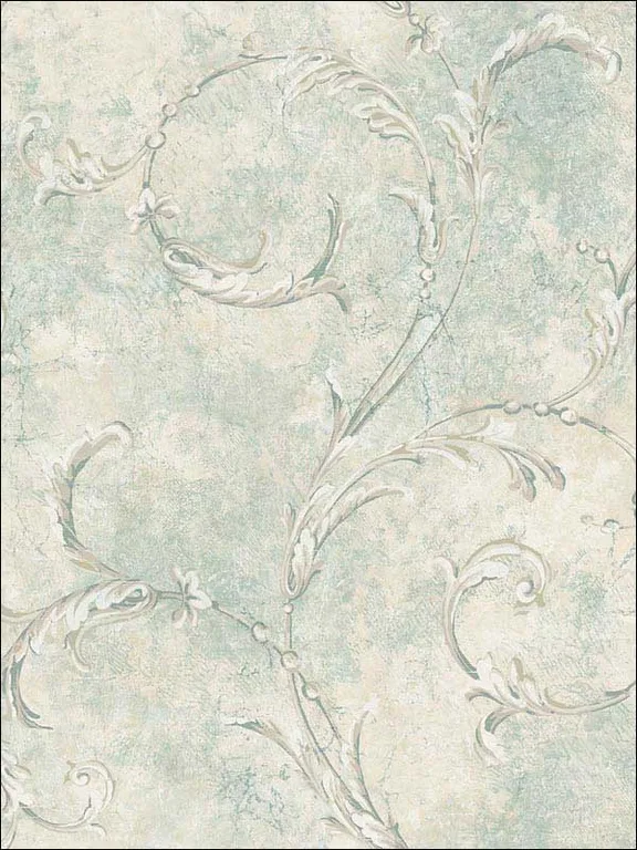 Casa Mia RM60904 Antique Scroll Wallpaper swatch