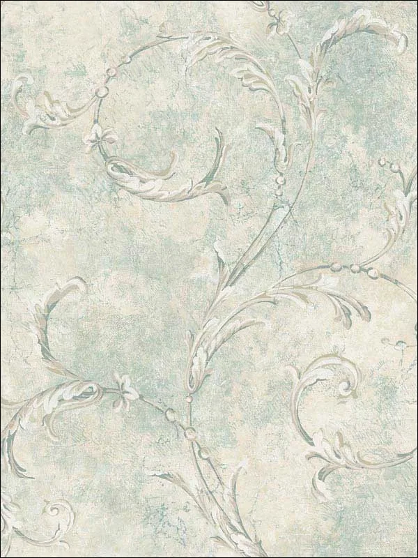 Casa Mia RM60904 Antique Scroll Wallpaper swatch
