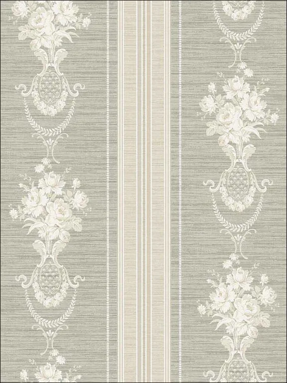 Casa Mia RM61418 Antique Stripes Wallpaper swatch