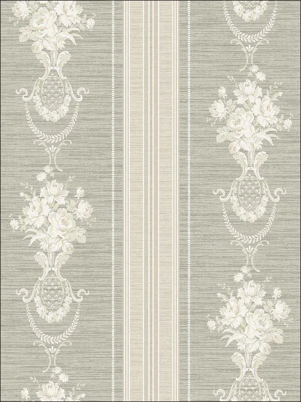 Casa Mia RM61418 Antique Stripes Wallpaper swatch