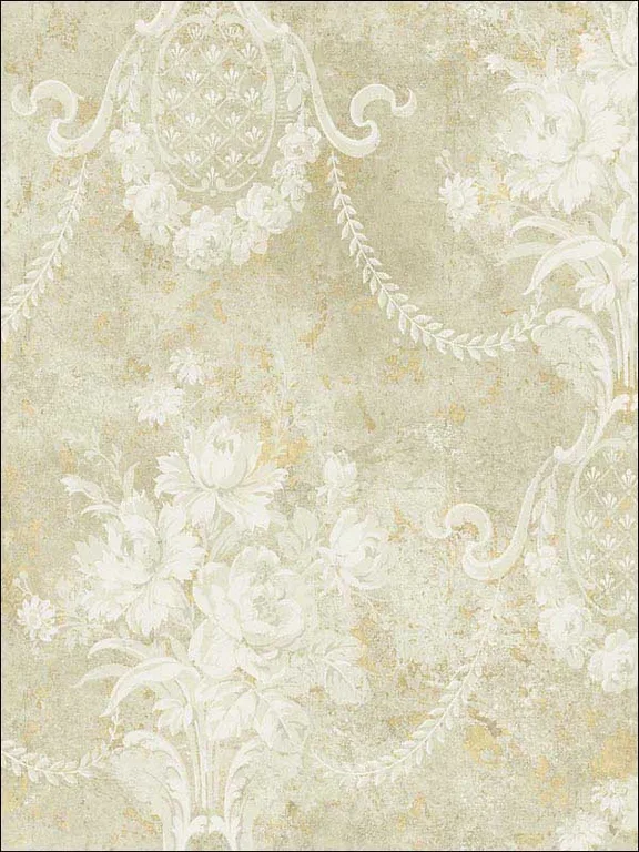 Casa Mia RM61505 Classic Floral Cameo Wallpaper swatch