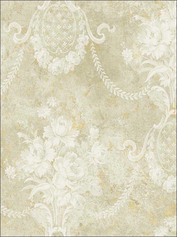 Casa Mia RM61505 Classic Floral Cameo Wallpaper swatch