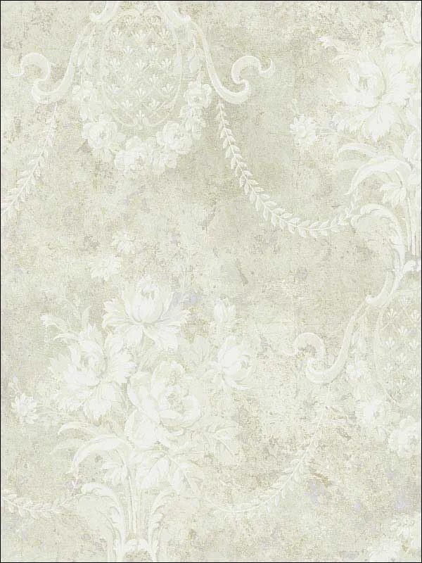Casa Mia RM61508 Classic Floral Cameo Wallpaper swatch