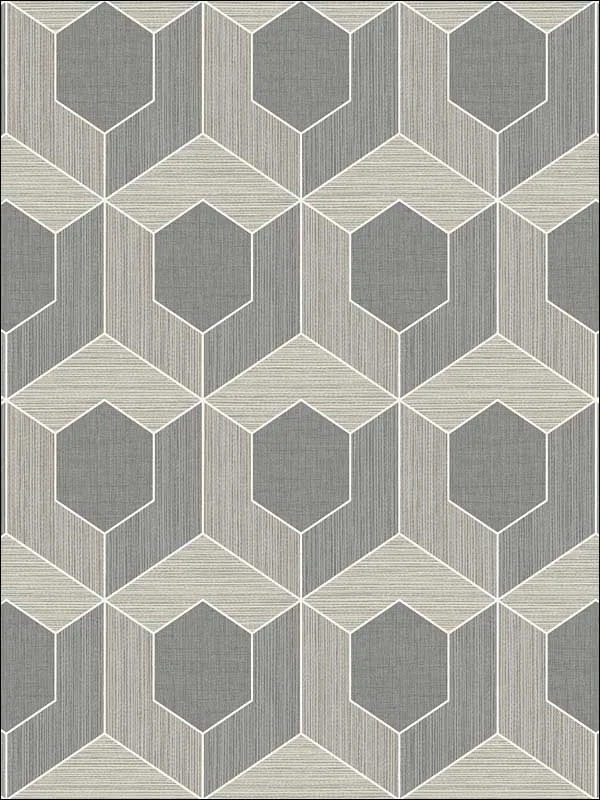 Casa Mia RM70408 3D Hexagon Wallpaper swatch