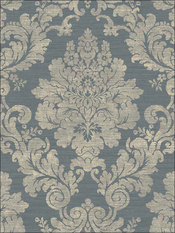 Casa Mia RM81102 Textile Damask Wallpaper swatch
