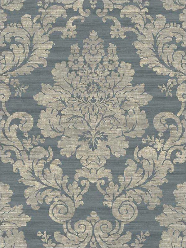 Casa Mia RM81102 Textile Damask Wallpaper swatch