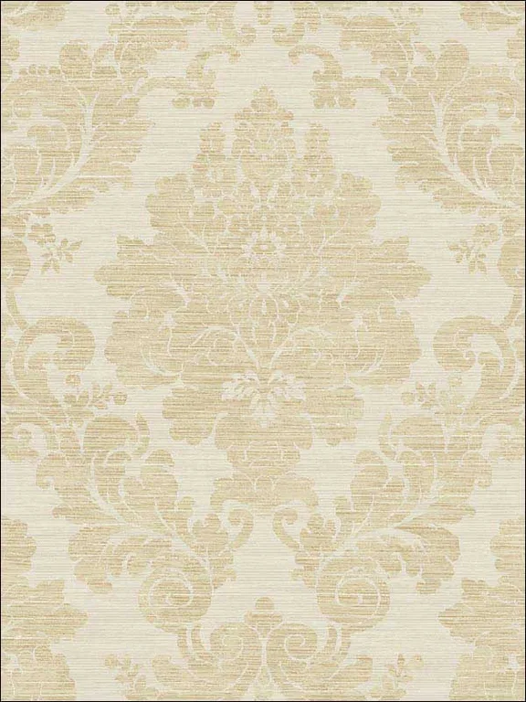 Casa Mia RM81105 Textile Damask Wallpaper swatch