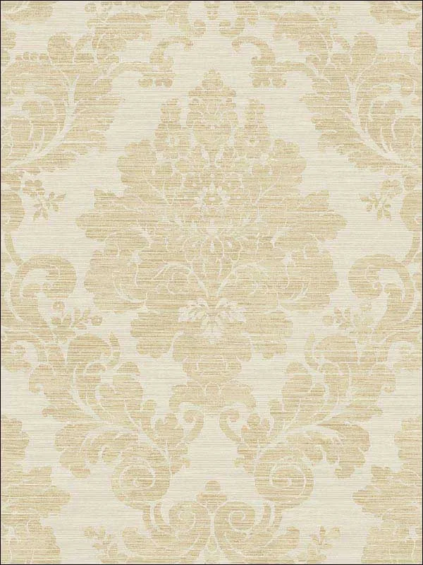 Casa Mia RM81105 Textile Damask Wallpaper swatch