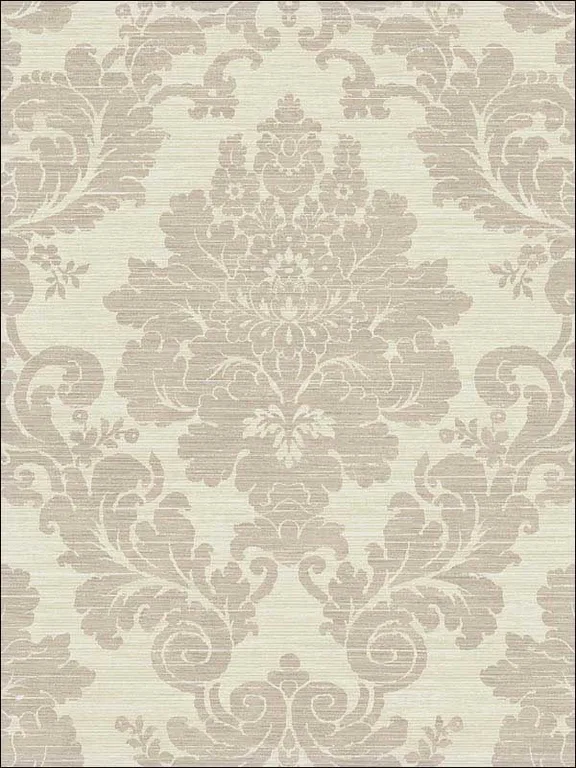 Casa Mia RM81107 Textile Damask Wallpaper swatch