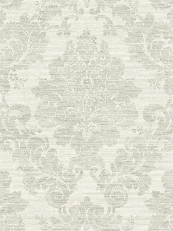 Casa Mia RM81108 Textile Damask Wallpaper swatch
