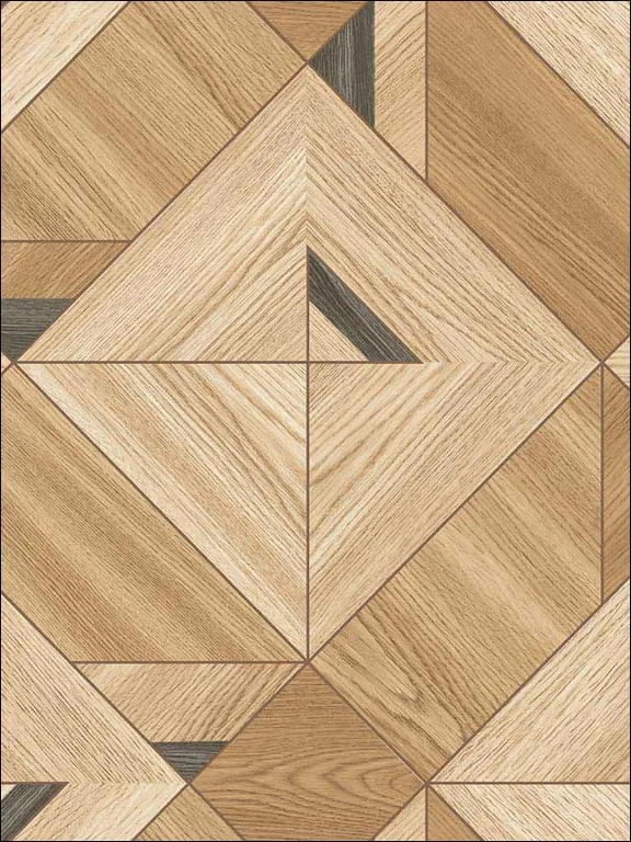 Casa Mia RM90405 Geometric Wood Wallpaper swatch