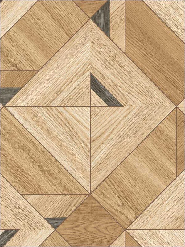 Casa Mia RM90405 Geometric Wood Wallpaper swatch