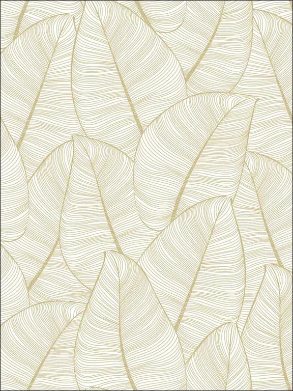 Casa Mia RM91605 Metal Leaf Wallpaper swatch