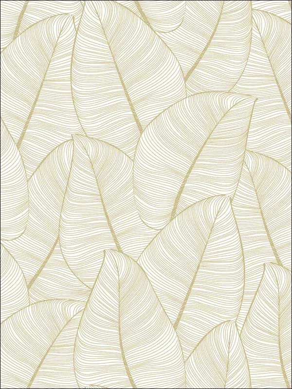 Casa Mia RM91605 Metal Leaf Wallpaper swatch