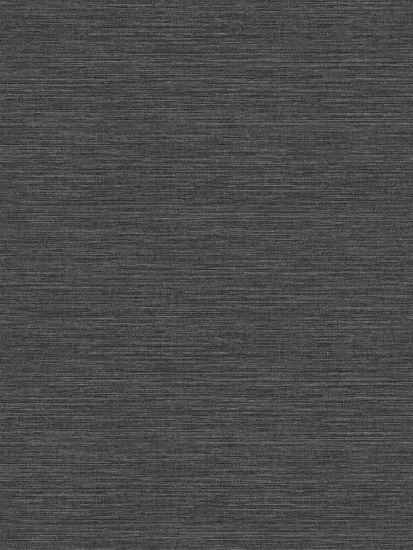 WF20010 Textile Effect Black Wallpaper