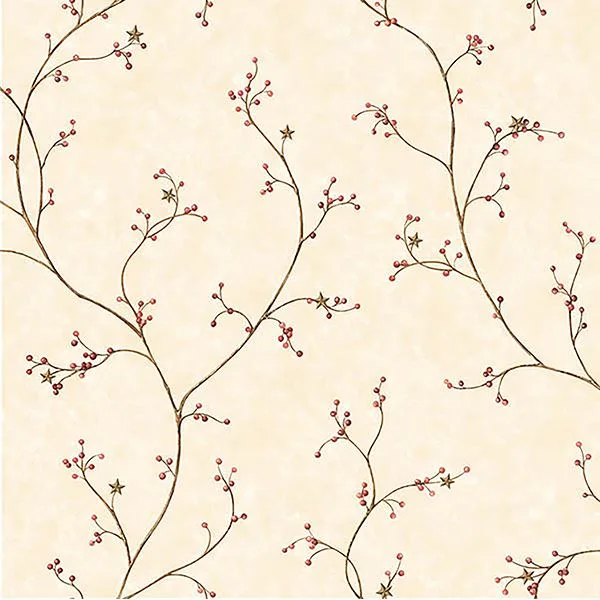 Chesapeake Star Berry wallpaper, color Dark Red, SKU CCB44034