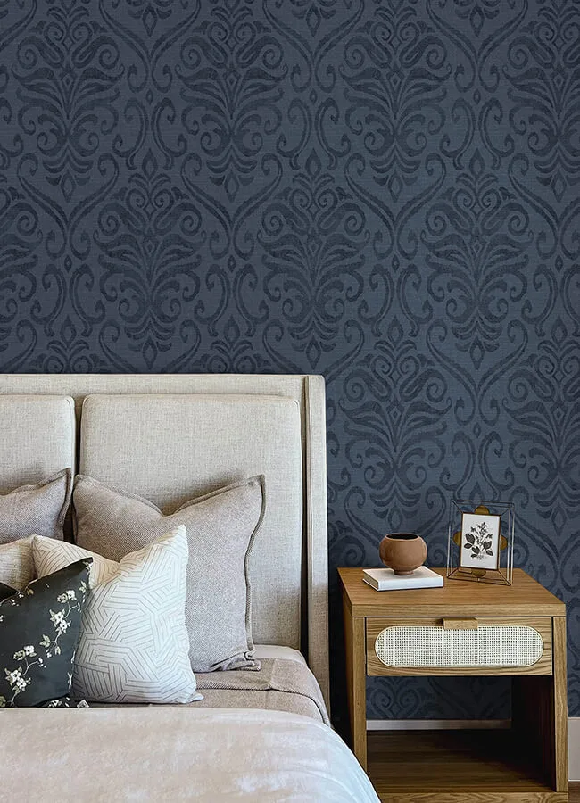 Chesapeake Adavu - Blue Wallpaper | Buy Online Chesapeake Adavu wallpaper, color Blue, SKU 4148-27438