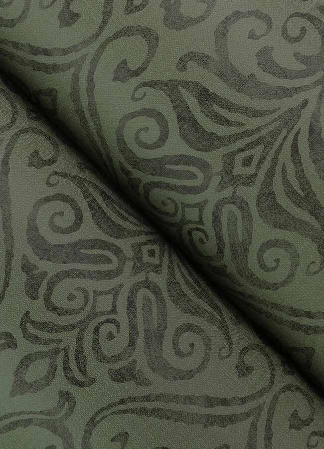 Chesapeake Adavu wallpaper, color Dark Green, SKU 4148-27440