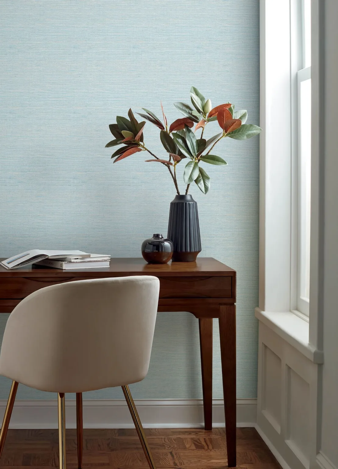 Chesapeake Agave wallpaper, color Sky Blue, SKU 4169-24283