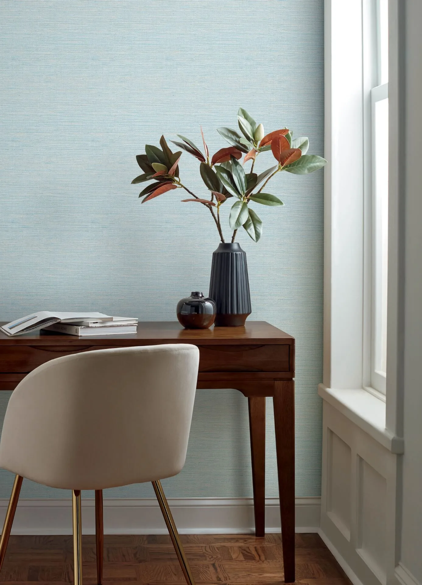 Chesapeake Agave - Sky Blue Wallpaper | Buy Online Chesapeake Agave wallpaper, color Sky Blue, SKU 4169-24283
