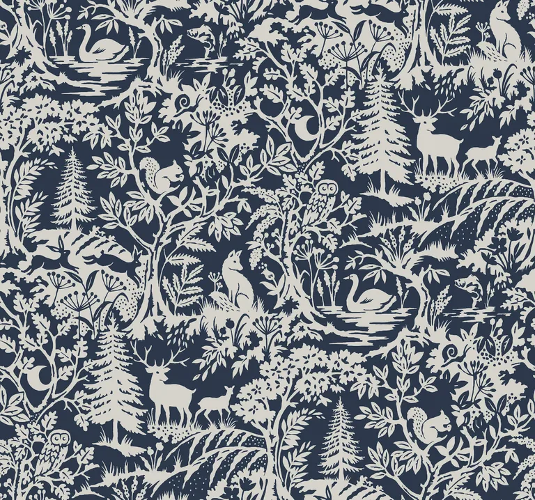 Chesapeake Alrick wallpaper, color Navy, SKU 3125-72324
