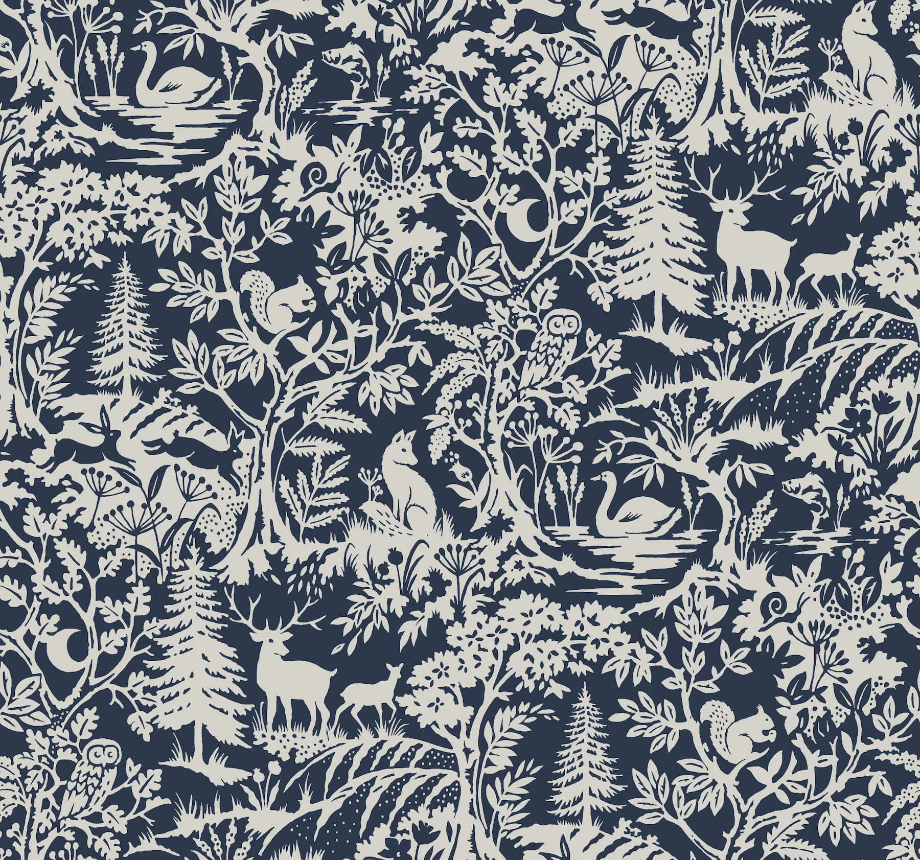 Chesapeake Alrick wallpaper, color Navy, SKU 3125-72324