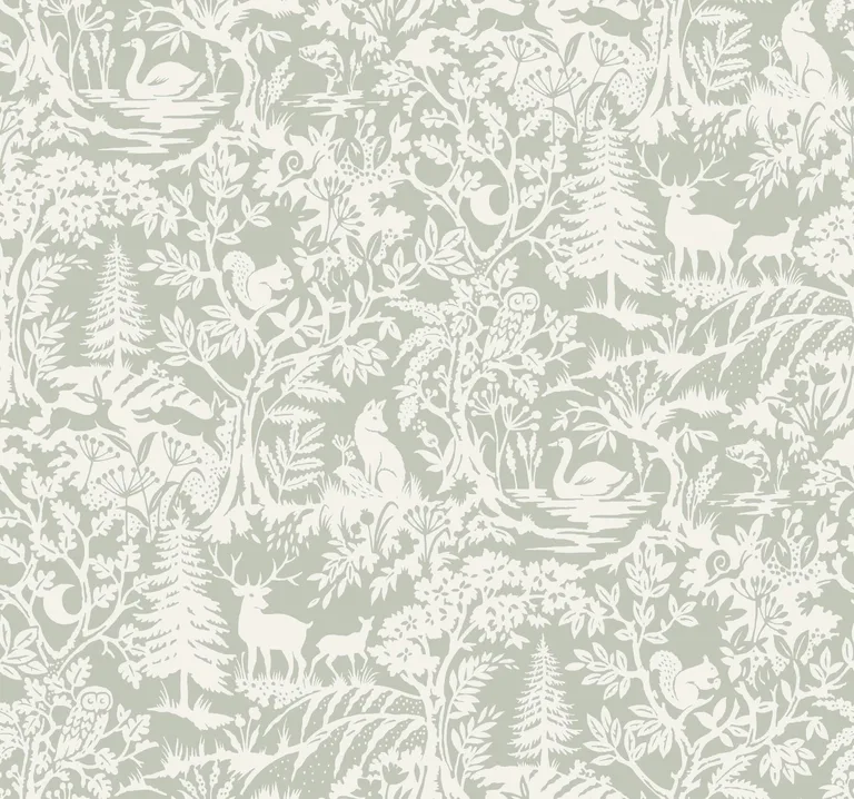 Chesapeake Alrick wallpaper, color Sage, SKU 3125-72323