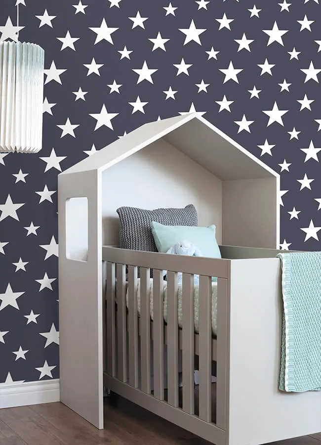 Chesapeake Amira wallpaper, color Navy, SKU 4060-138933