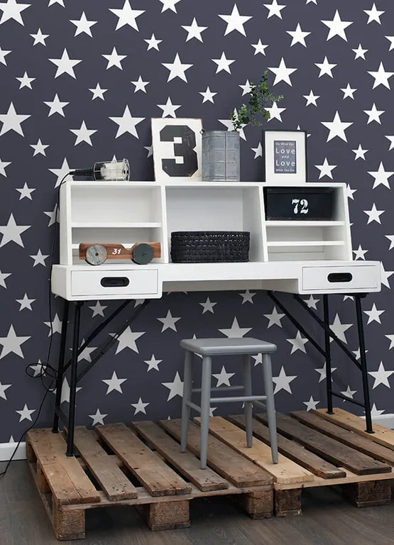 Chesapeake Amira wallpaper, color Navy, SKU 4060-138933
