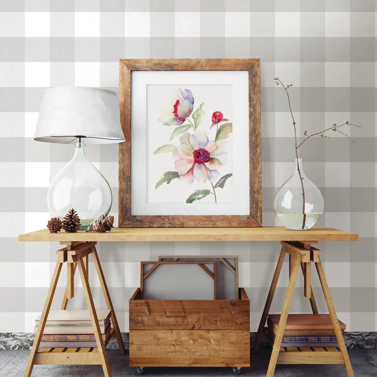 Chesapeake Amos wallpaper, color Grey, SKU 3123-12531