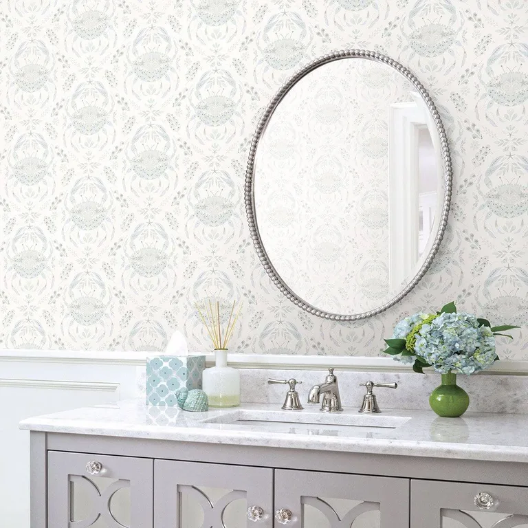 Chesapeake Annapolis wallpaper, color Teal, SKU 3120-13642