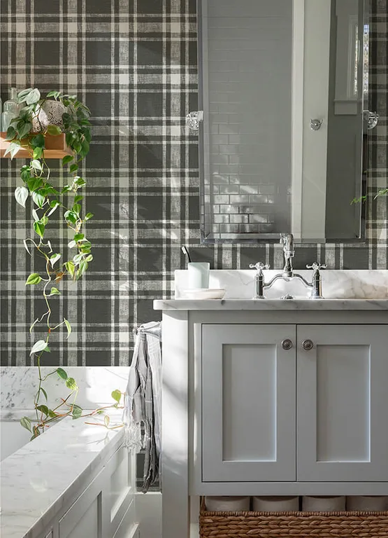 Chesapeake Antoine wallpaper, color Charcoal, SKU 4072-70020
