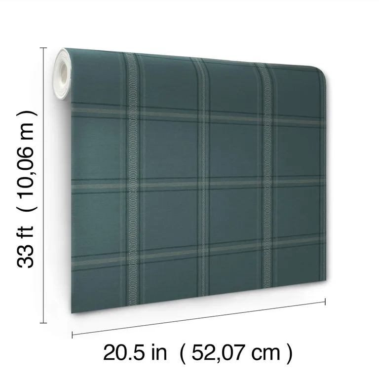 Chesapeake Auberge wallpaper, color Teal, SKU 4169-27610