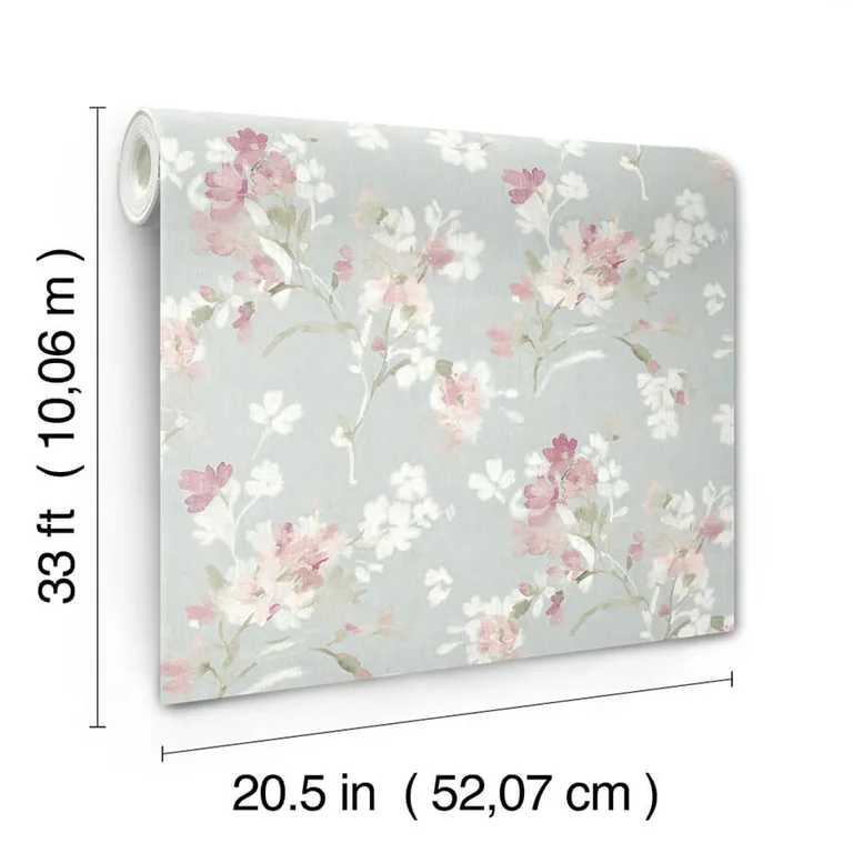 Chesapeake Azalea wallpaper, color Fuchsia, SKU 4134-72525