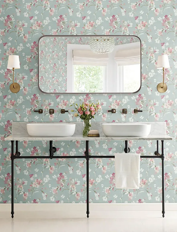 Chesapeake Azalea wallpaper, color Fuchsia, SKU 4134-72525